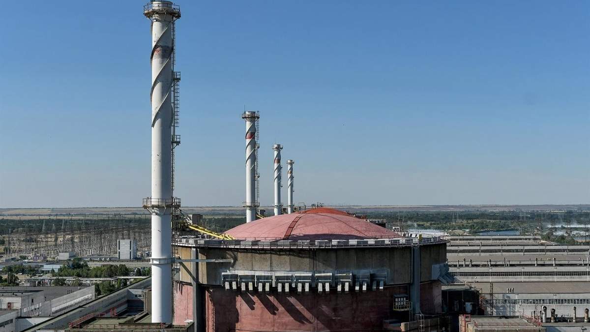 Vista de un reactor en la central nuclear de Zaporiyia, en Ucrania