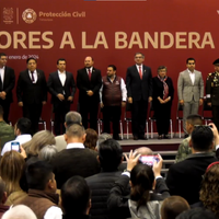 Ceremonia Cívica de Honores a la Bandera en Tamaulipas