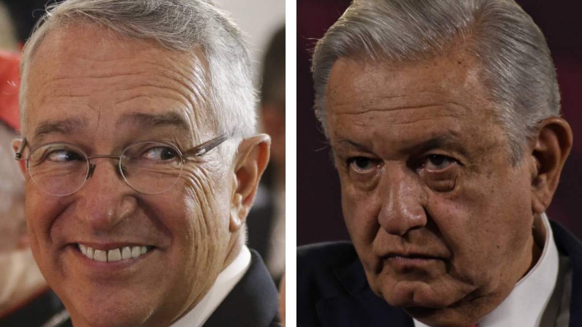El empresario Ricardo SalinasPliego y el presidente Andrés Manuel López Obrador