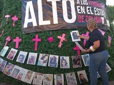 Colectivos feministas protestan en el estado más peligroso para las mujeres, Colima
