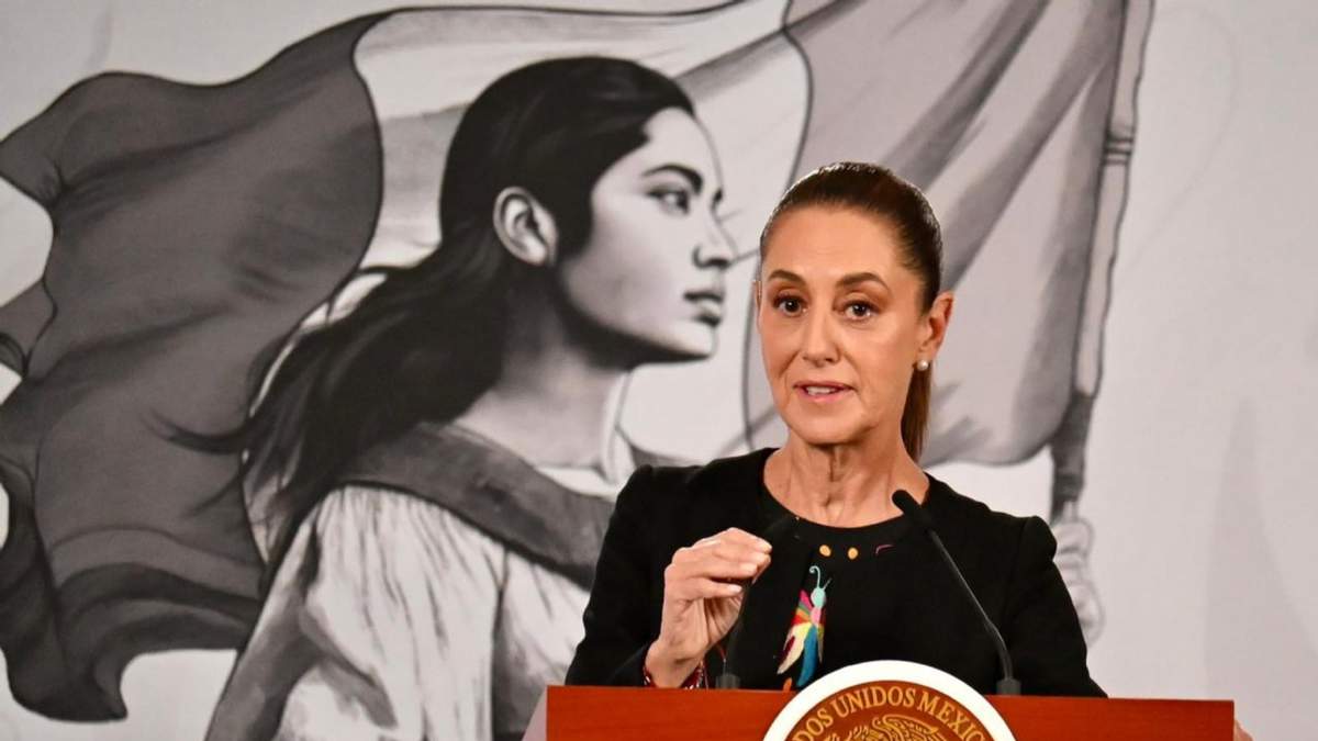 La presidenta Claudia Sheinbaum en la mañanera