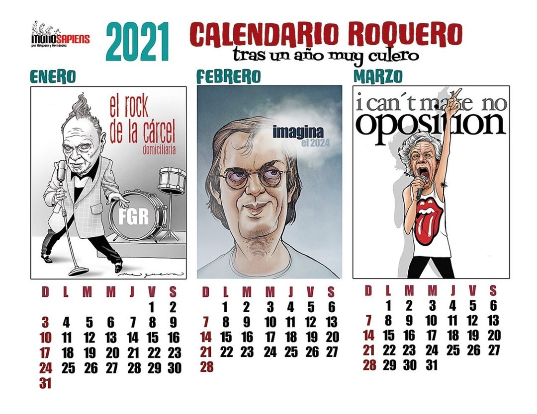 monosapiens helguera hernandez 2021 calendario roquero