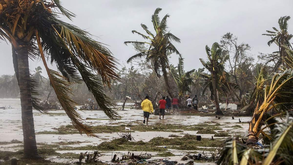 Estragos en las playas de Barbados. Fuente: (Twitter)