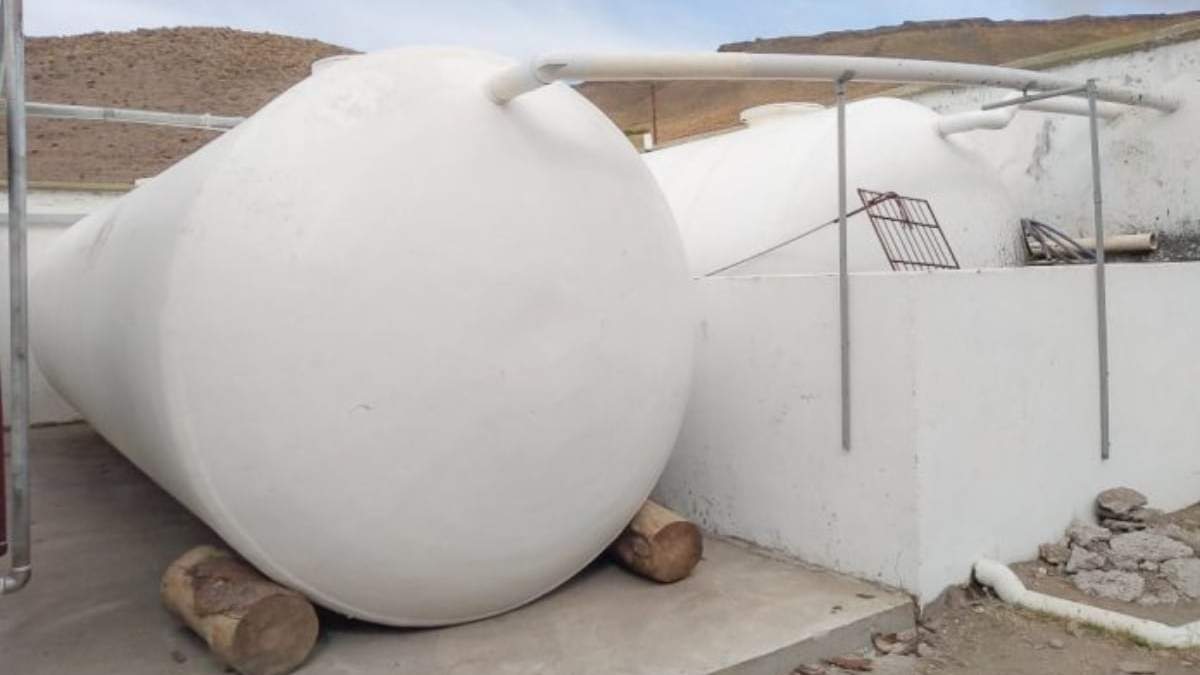 Planta de Tratamiento de Efluentes Cloacales de Las Coloradas. Fuente: (Twitter)