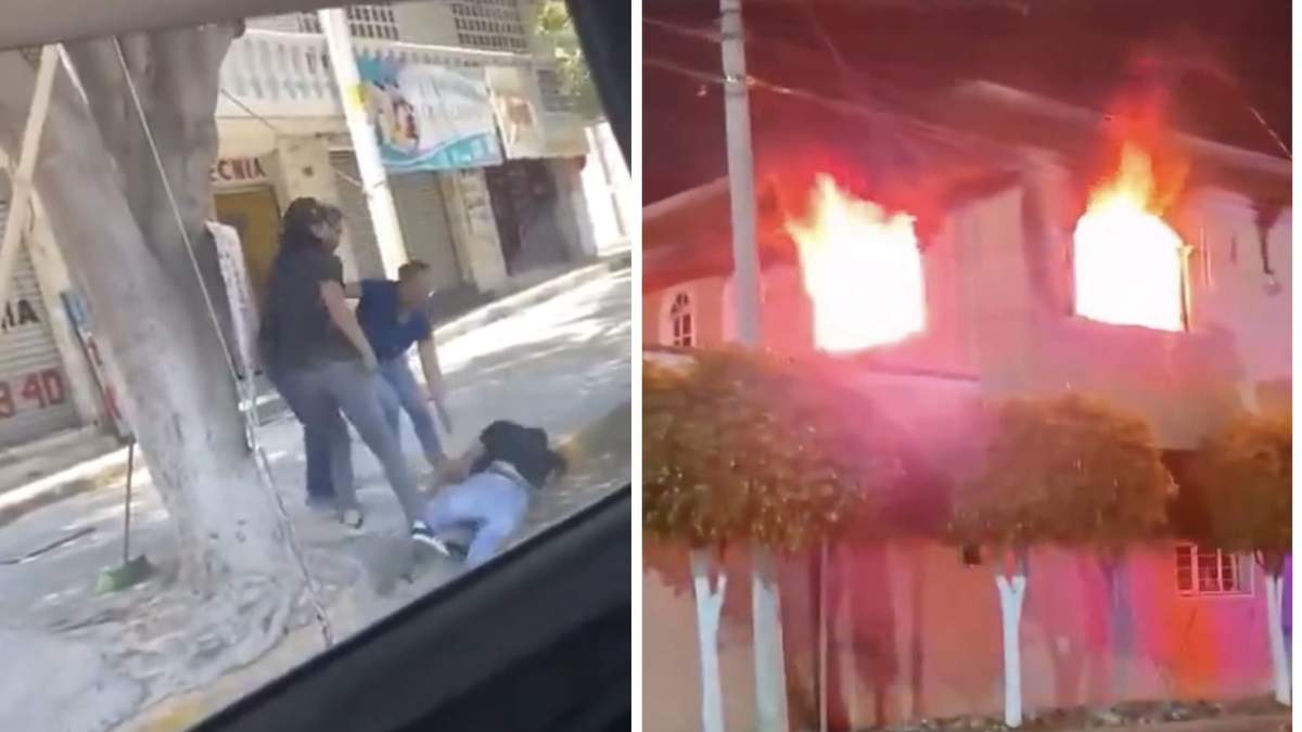 El video de la agresión al frutero y la casa incendiada por la noche en Tehuacán