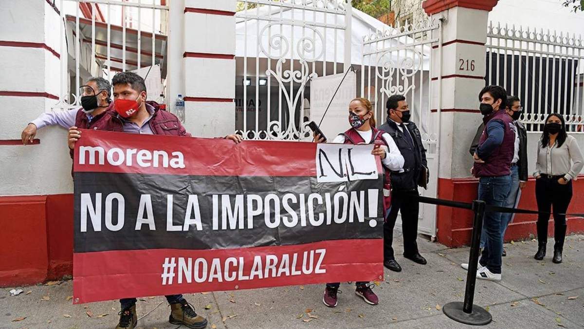 Morena. Sede de protestas