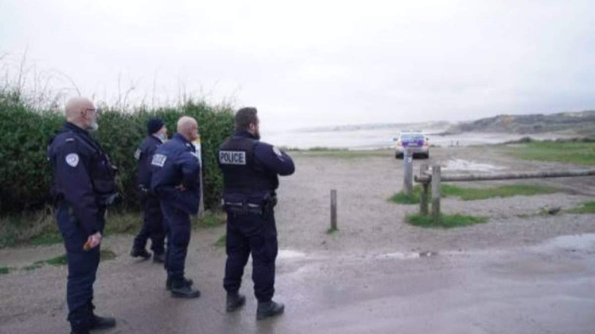 Un grupo de policías franceses