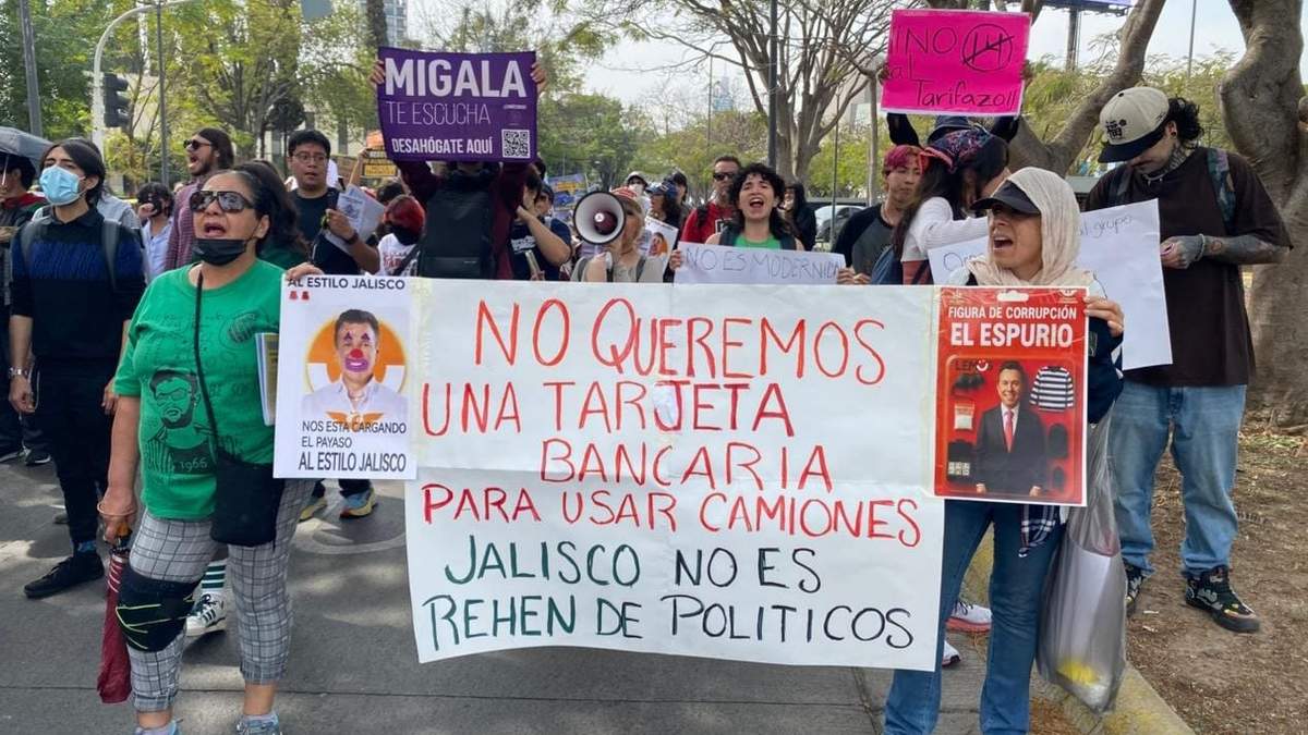 Protesta por tarifazo en Jalisco