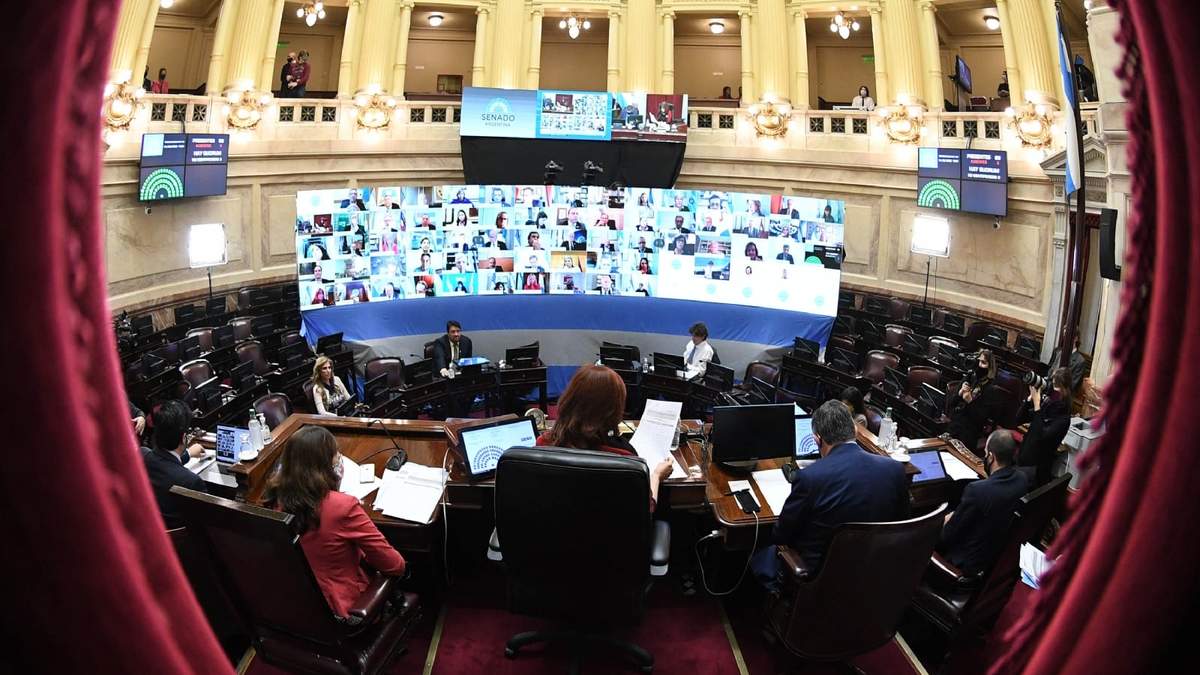 Senado de la Nación. Fuente: (Twitter)