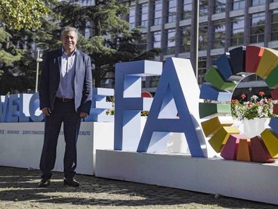 Rolando Figueroa se reunió con autoridades de la ONU en Roma