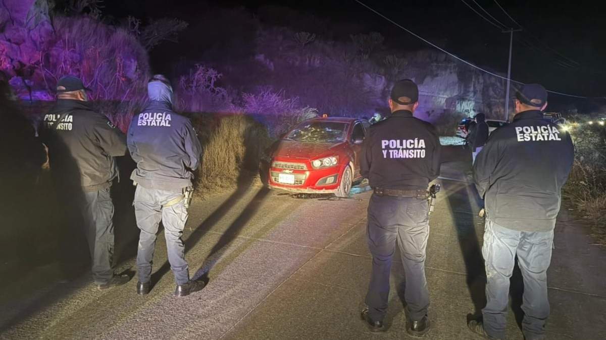El automóvil en el que viajaba "El Curru" al ser asesinado