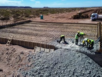 La pavimentación de la Ruta 7 en Cortaderas alcanzó un 20 por ciento de avance