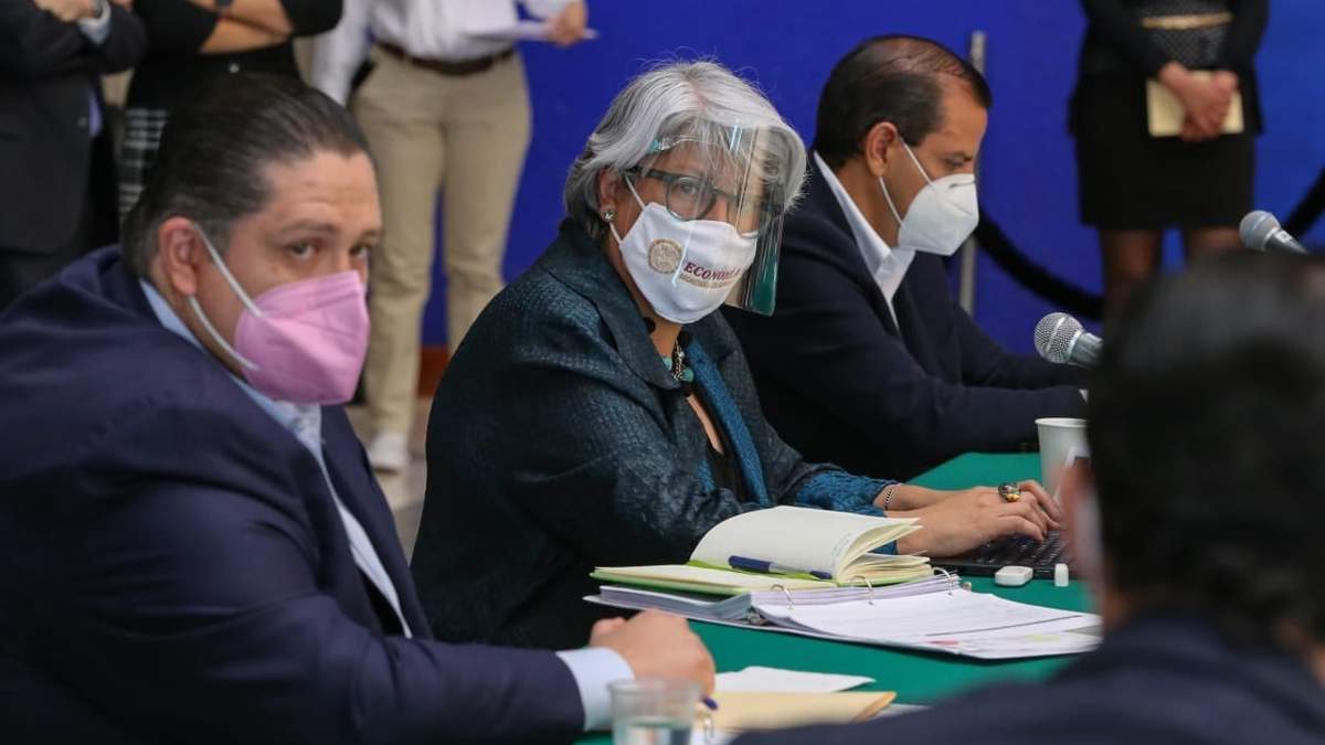 La secretaria Graciela Márquez compareció ante diputados. Foto: @GMarquezColin