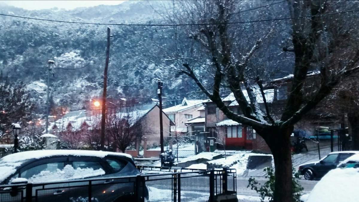 Nevadas en Neuquén. Fuente: (Twitter)