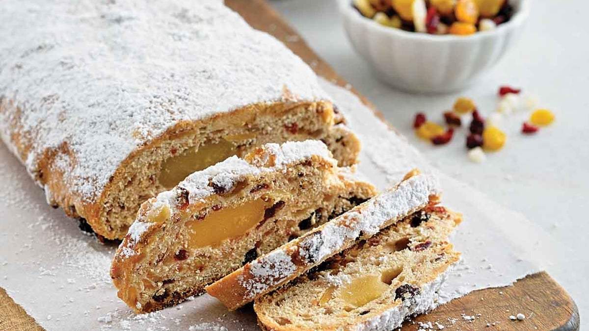 Stollen: para festejar la Navidad, pan dulce alemán. Fuente: (Instagram)