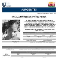 Buscan a la niña Natalia Michelle, desaparecida en Coyoacán