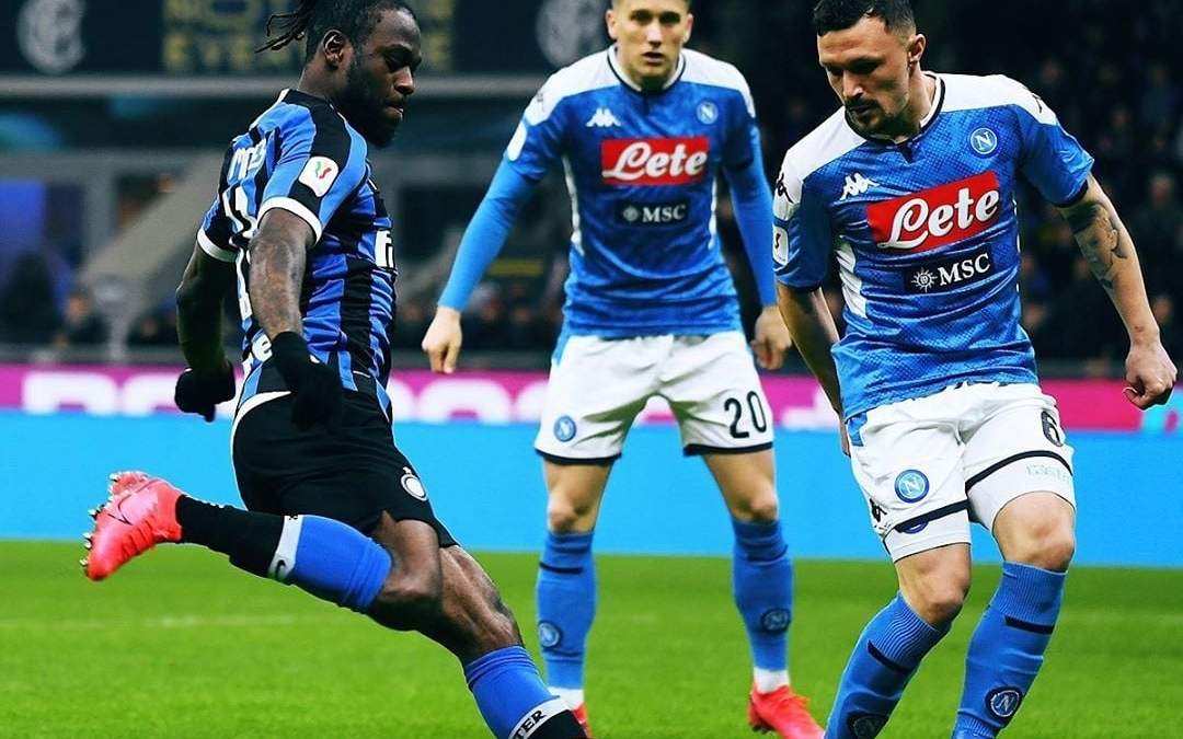 Napoli vs Inter. Fuente: (Instagram)