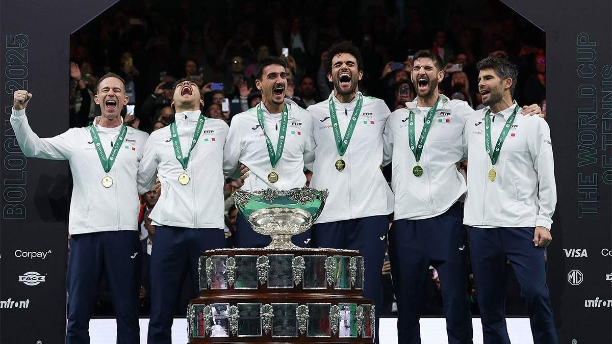 Tercera Copa Davis seguida para Italia