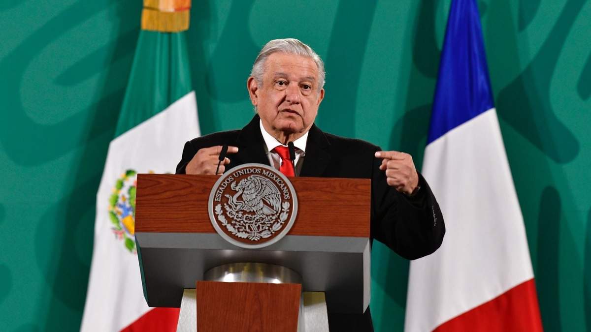 El presidente durante su habitual conferencia matutina