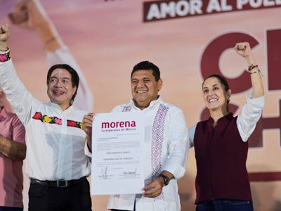 Con la ausencia de Adán Augusto López, Sheinbaum presume unidad en Tabasco