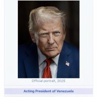 Trump comparte imagen en la que aparece como “presidente interino” de Venezuela