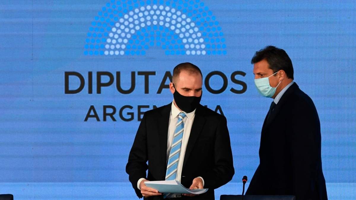 Martín Guzmán junto a Sergio Massa. Fuente: (Twitter)