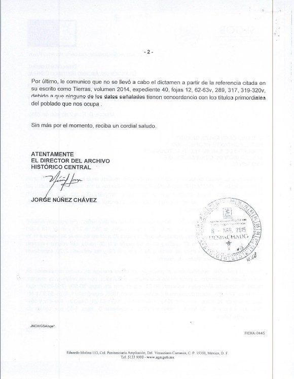 Dictamen de autenticidad 2