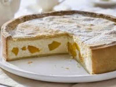 Tarta de ricota y duraznos: la infaltable del invierno