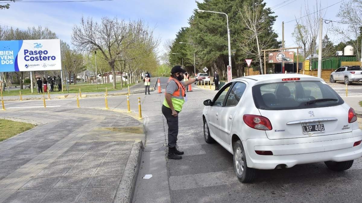 Controles de prevención en Neuquén. Fuente: (Twitter)