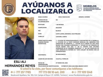 Desaparece abogado penalista en Cuautla