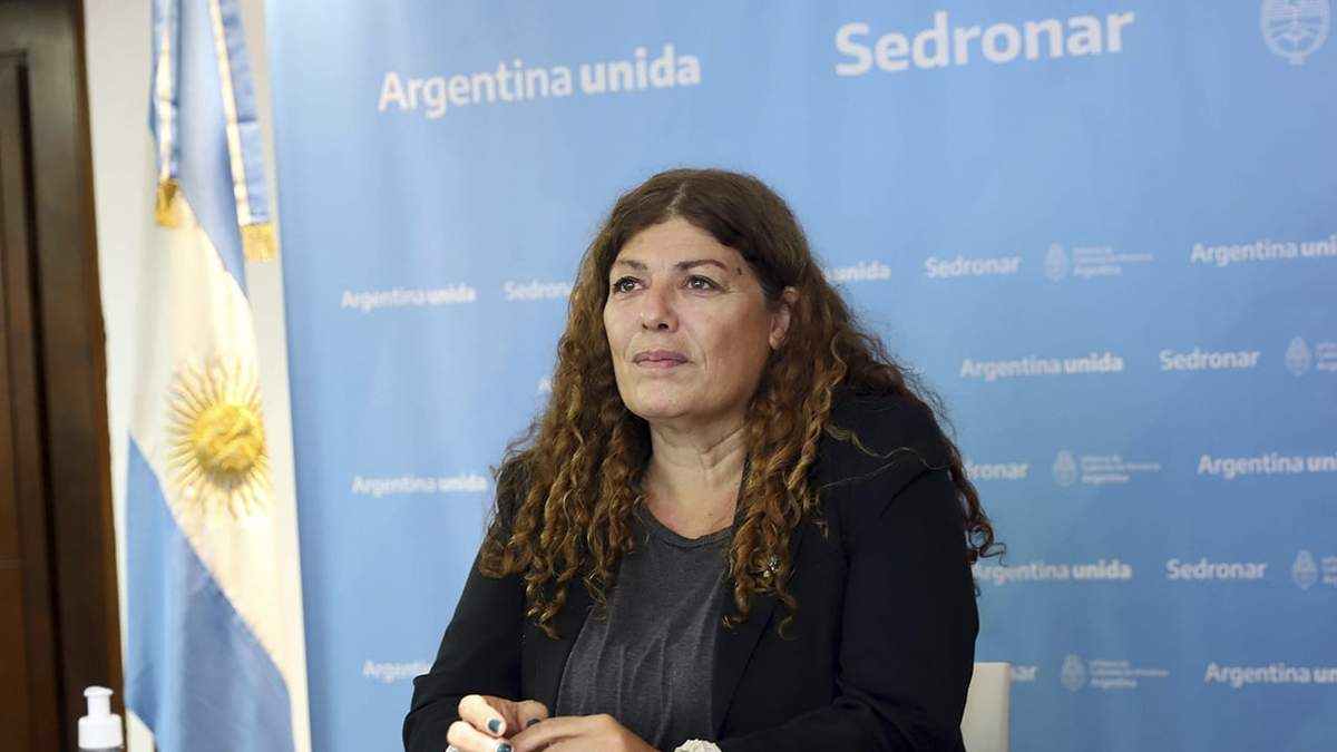 La titular de la Secretaría de Políticas Integrales sobre Drogas de la Nación Argentina, Gabriela Torres. Fuente: (Twitter)