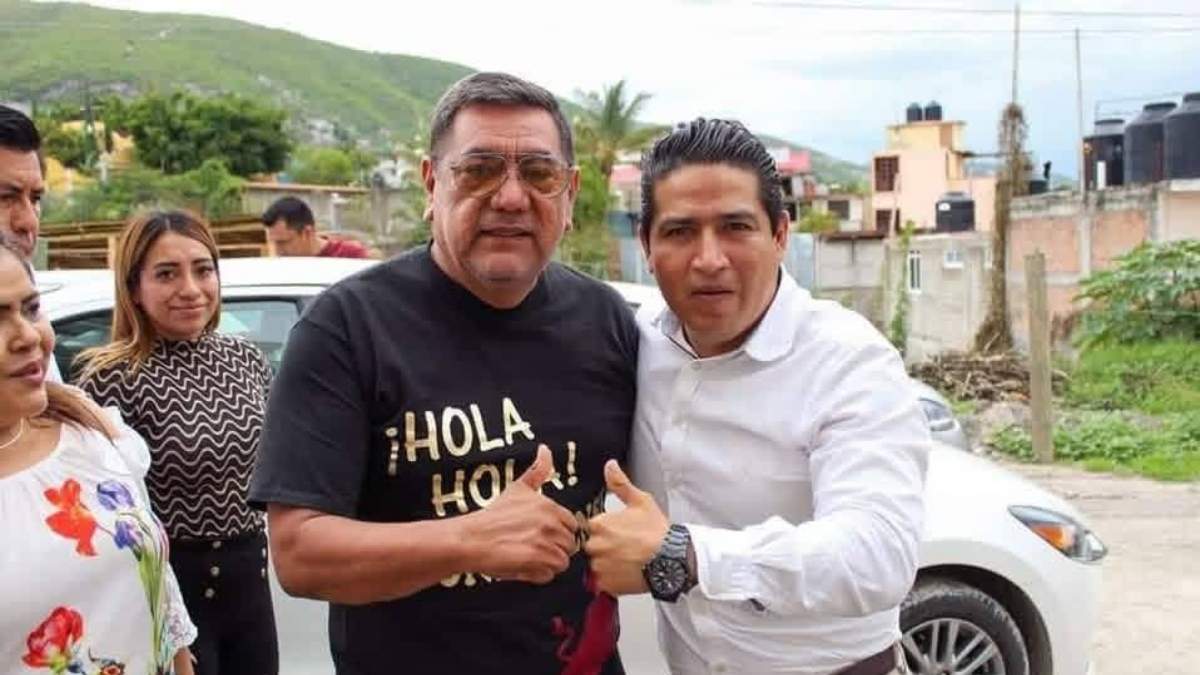 Hossein Nabor Guillén con Félix Salgado Macedonio