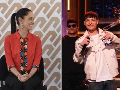 Peso Pluma "es muy bueno": Sheinbaum se deslinda de canción adaptada "Ella baila sola”