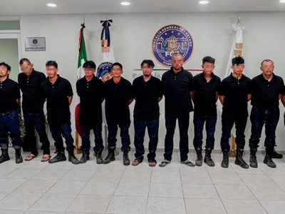 Extranjeros, 11 de los 15 detenidos tras enfrentamientos en Tecpan de Galeana