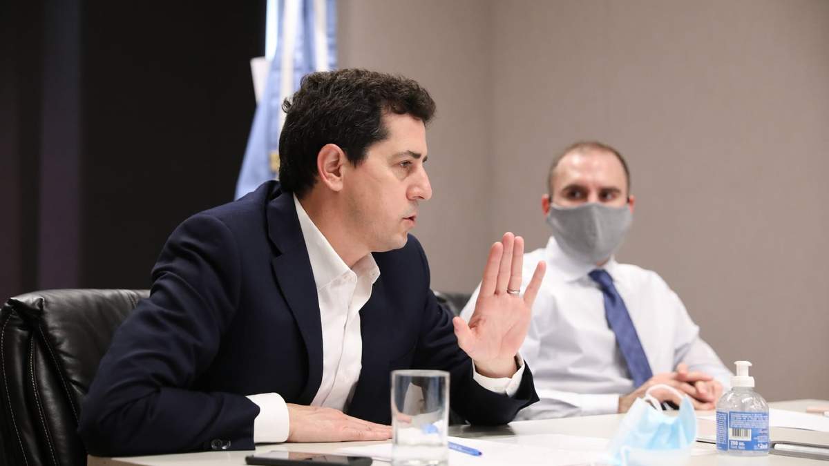 Eduardo "Wado" de Pedro y Martín Guzmán. Fuente: (Twitter)