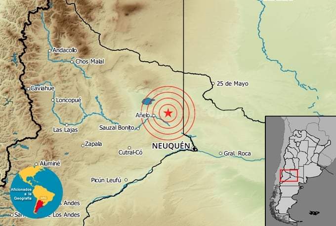 Sismo en Añelo