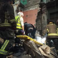 Captan derrumbe de una bóveda catalana en el Centro Histórico de la CDMX (Video)