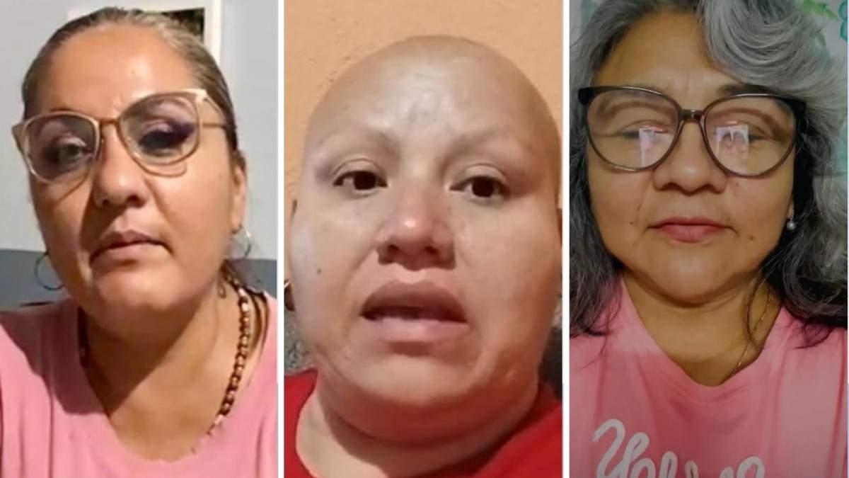 Miriam Espinosa, Blanca Pacheco y Estela Flores, pacientes con cáncer de mama, denuncian falta de medicamentos