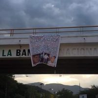 Guerrero: Manta de Guerreros Unidos implica a titular de la SSP con Los Tlacos