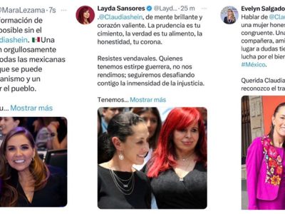 A petición de Sheinbaum, gobernadores de Morena borran tuits de apoyo
