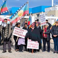 La Confederación Mapuche de Neuquén realizó una ocupación pacífica en el corazón de Vaca Muerta