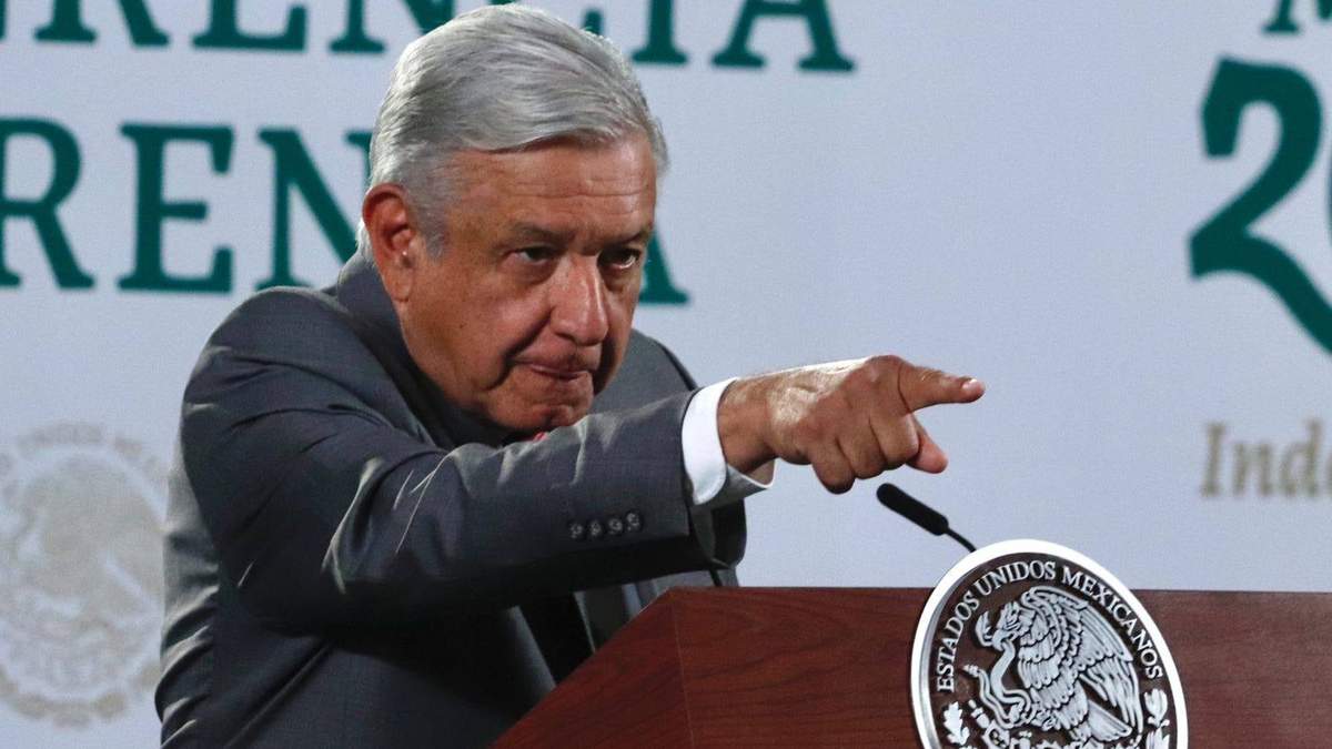 El presidente López Obrador en su conferencia del lunes