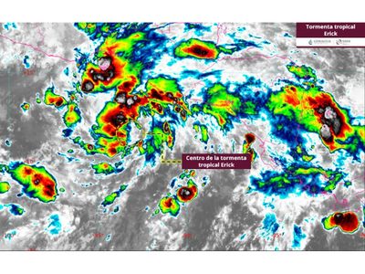 Se forma la tormenta tropical Erick; amenaza con ser huracán categoría 2