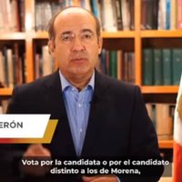 El 6 de junio se decidirá por democracia o dictadura dice Calderón y pide votar por "Va por México"