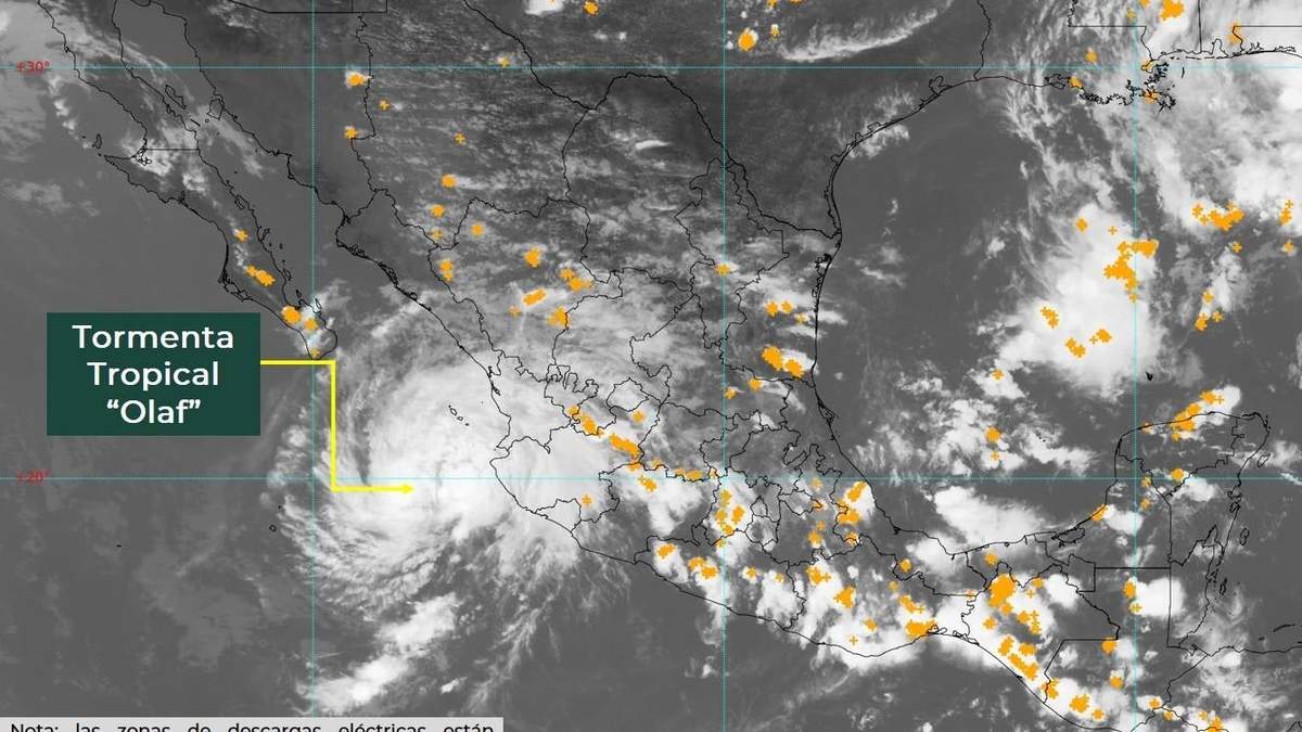 Tormenta "Olaf" avanza por el pacífico