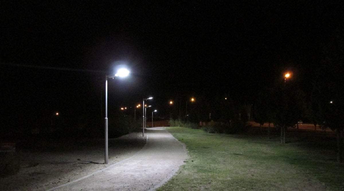 Luminarias de Parque Norte. Fuente: (Facebook)