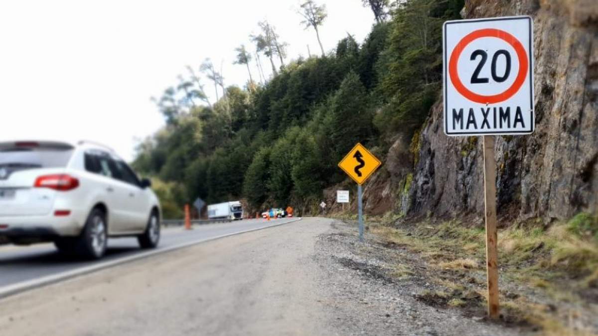Ruta Nacional 40, Villa La Angostura, Neuquén. Fuente: (Twitter)