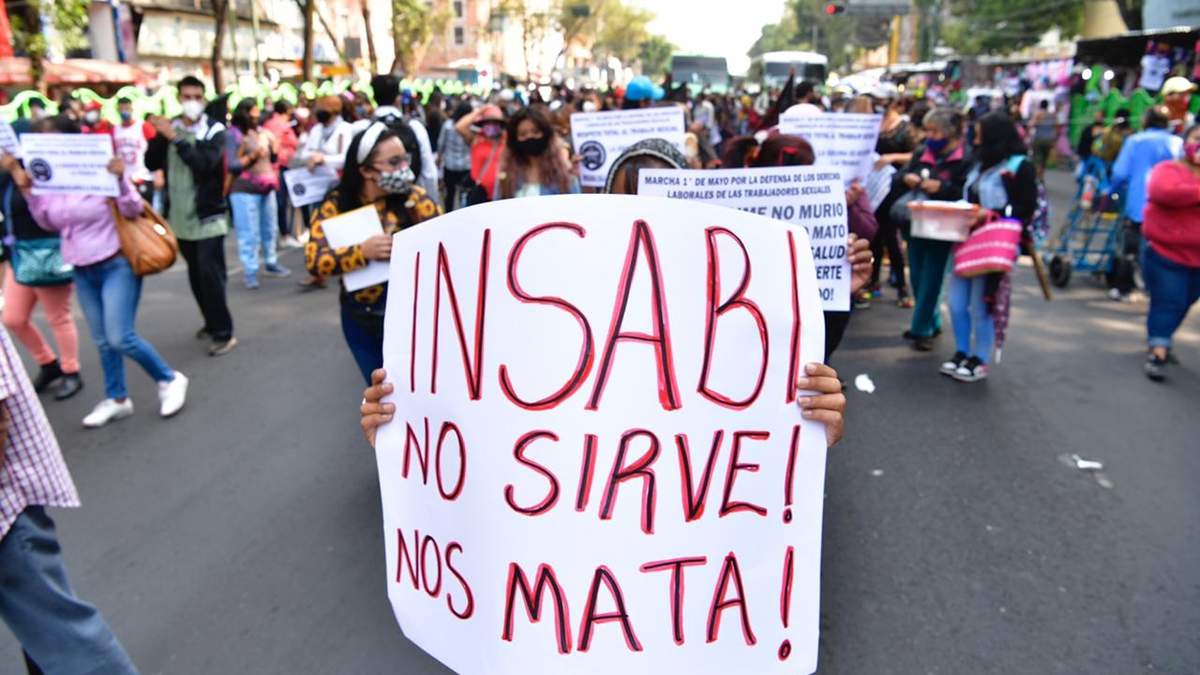 La marcha por el Día del Trabajo en la Ciudad de México
