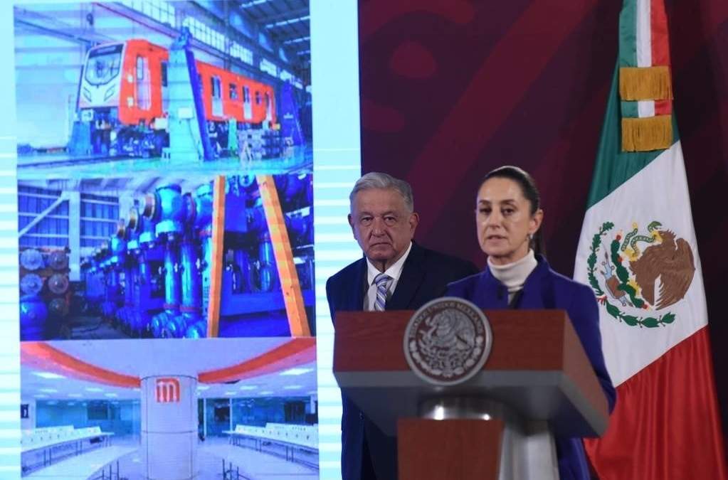El presidente Andrés Manuel López Obrador con Claudia Sheinbaum