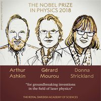 Otorgan el Nobel de Física 2018 a las 'herramientas hechas de luz”